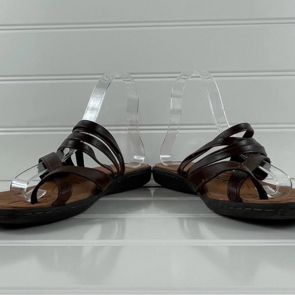 BOC BORN strappy brown sandals. Size 9 like new